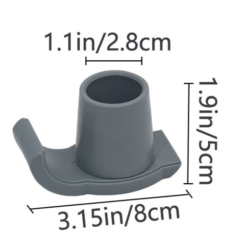 Walker Glide Skis Rubber Universal 4 Pcs for Seniors Grey Mobility Aid 1