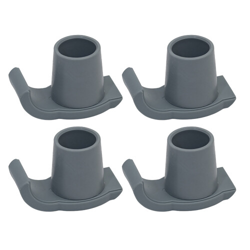 Walker Glide Skis Rubber Universal 4 Pcs for Seniors Grey Mobility Aid 2