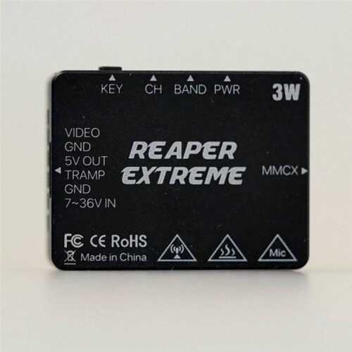 4.9G-6G 3W VTX 80CH Video Transmitter Built-in Microphone with MMCX Interface for FPV Long Range Drone 1