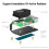 For Raspberry Pi 5 Case, Micro-type Desktop Case with Active Cooler, PWM Fan, RGB Lighting Bar,  Tower PC Case 4