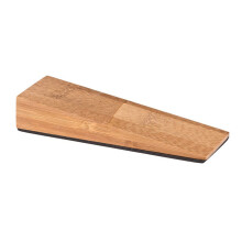 Türstopper aus Buche 1 Stück Dreieck 2,5 x 9 x 3 cm Dunkel