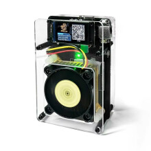 NMAxe per Bitaxe NerdMiner BTC Miner Solo Lottery Miner BM1366 ASIC Chip 500G-550Gh/S con Supporto USB 30W-PD Spina UE
