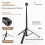 Extendable Tripod Portable Adjustable Light Stand with 1/4 Screws Camera Phone Tripod for Traveling 2