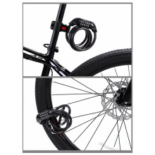 Antivols de Vélo, Antivols à Combinaison à Cinq Chiffres pour Vélo Électrique, Anneaux de Fil de Guidon de Vélo de Montagne, Antivol Jaune