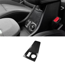 Carbon Fiber Car USB AUX Panel Cover for Cooper S F65 F66 F67 2024 2025 Console Cover Sticker