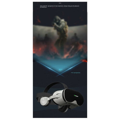 VRPARK VR Óculos 3D Montados Na Cabeça Óculos de Realidade Virtual VR Distância  Ajustável para Smartphones de 4 A 6,7 Polegadas 2