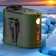 Waist-Hanging Fan Long Battery Life Outdoor Fan High Wind Power Portable Waist-Hanging Fan Outdoor Sports Grey