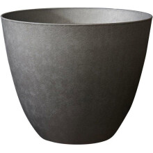 Runder Blumentopf Ø 50 cm - EDA - Element - 47,8 L - Innen / Außen - Ø 48,8 x H. 38,4 cm - Anthrazitgrau