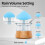Mushroom Air Humidifier Rain Cloud Night Light Smell Distributor Relax Aromatherapy Lamp Sounds Diffuser 5