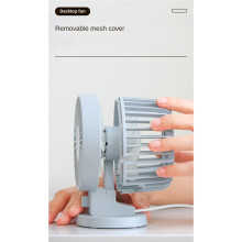 Portable Fan USB Desktop Electric Fan Student Dormitory Small Cooling Ventilador Fans Double Leaf Fan B
