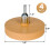 Removedor de Decalque de Roda de Borracha de 3,5 Polegadas com Adaptador Removedor de Adesivo de Roda de Borracha com Adaptador Roda de Borracha para 6
