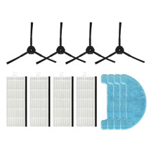 For KITFORT KT-590 Robot Vacuums Side Brush Hepa Filter Mop Cloths Wipe Rag Replacement Spare Part Accessories