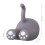 2 pièces porte-brosse à dents en ABS, forme queue de chat, 77,00 g 2