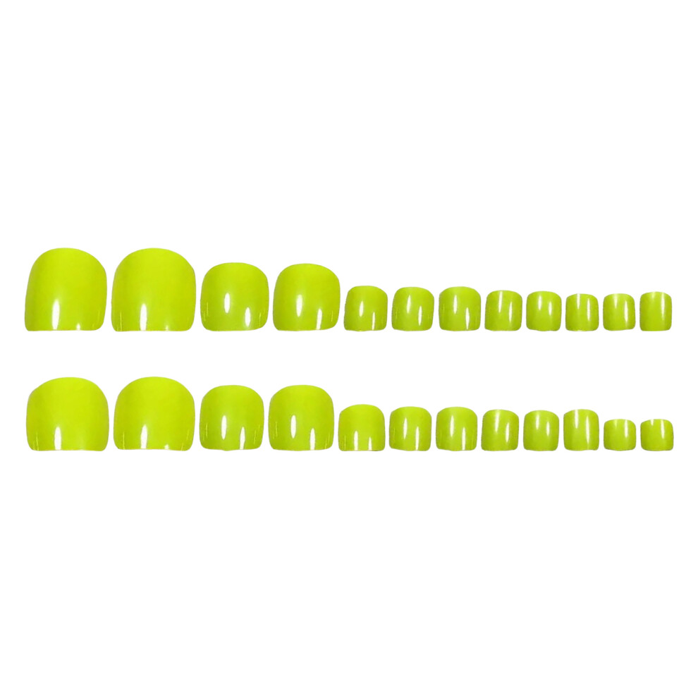 Dachuang Beauty Green Zero-Pressure Press-On Toenails
