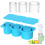 (Blue) Lid Ice Cube Tray for Whiskey Cocktails 9