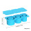 (Blue) Lid Ice Cube Tray for Whiskey Cocktails 10