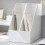 Multifunctional White Plastic Desktop Book Rack & File Organizer 11