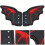 Bat Wing Shoe Buckle - Red & Black Decor Accessory 7