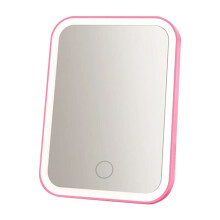 LED Vanity Mirror with Lights Portable Cosmetic Travel Tabletop Make Lighted Desk Mirror USB Rechargeable