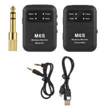2,4 GHz Trådlös Hörlursmonitor Överföringssystem Uppladdningsbar IEM-Sändningsmottagare Mono/Stereo-