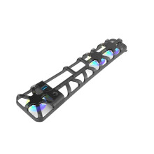 For PS5 PRO Cooling Fan for 5 PRO Disc Edition Digital Edition USB 3.0 Port and with RGB Lighting Black