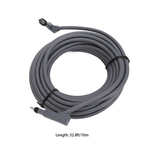 1200Mbps Waterproof Rectangular Satellite Extension Cable 32.8ft Gray 1