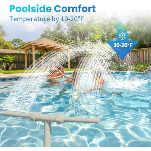 Dual Spray Waterfall Fountain for Pool Spa 2