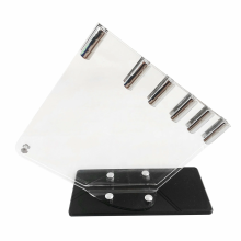 5-Slot Perspex Knife Block for Any Modern Kitchen