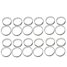 4 Inch Muffin Rings Crumpet Rings, Set of 60 Stainless Steel Muffin Rings Molds Double Rolled Tart Rings Round Tart Ring