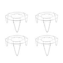 4X Stainless Steel Steamer Rack Stand Kitchen Cooking 3 Inch High