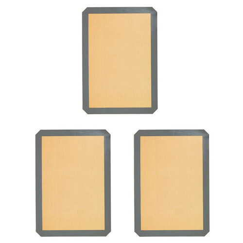3Pcs Reusable Environmental Protection Silicone Baking Mat Non-Stick Silicone Oven Mat Dough Rolling Mat Baking Mat