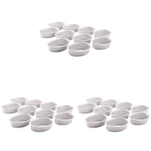 30 Uds Forma de Huevo Ovalada de Aleación de Aluminio de Metal Molde para Pastel de Queso Molde para Pan Molde para Tarta Soporte para Pudín de