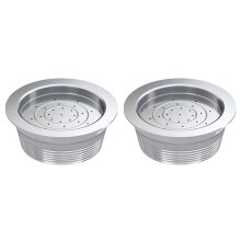 2X Coffee Filters Stainless Steel Refillable Coffee Capsule Cup Pods Holder Filter Set for Lavazza A Modo Mio Jolie