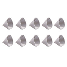10X Wiederverwendbarer Guss ÜBer Kaffee Filter Gittergewebe Papierloser Kaffee Filter Edelstahl Konus Filter 3 Bis 4 Tassen Kaffee Tropfen Filter