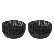 Moldes para Tartas de Huevo de 24 Piezas,  Bandeja para Tartas de 3 Pulgadas, Fondo Extraíble, Molde para Muffins para Tartas Y Magdalenas,