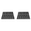 2X 12-Håls Silikonbaguette Pan-Non-Stick Perforerade Franska Brödformar, Varmkorvformar, Bakfoder Mat Brödform 1