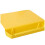 Candy Color Kitchen Practical 2-in-1 Storage with Vegetable Slot Cutting Board Cutting Board Plastic Thickened Yellow 1