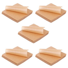 2500 Stück Ungebleichtes Pergament Papier Back Bleche, 4X4 Zoll Antihaft Vorgeschnittenes Back Papier, Perfekt zum Einwickeln