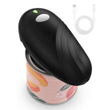 Rechargeable Electric Can Opener for Seniors, One-Touch Automatic Can Openers Smooth  for Kitchen
