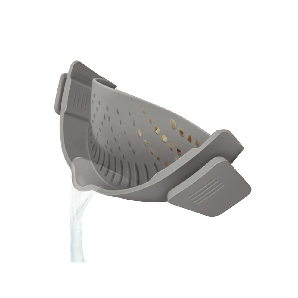 Clip Strainer For All Pots Pan, Silicone Pasta Strainer Kitchen Gadgets,Collapsible Colander For Noodle,Vegetables 6032564935980
