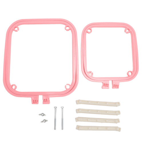 ABS Embroidery Frame Hoop Stand Adjustable for Needlework Watermelon Red Finish 2