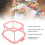 ABS Embroidery Frame Hoop Stand Adjustable for Needlework Watermelon Red Finish 5