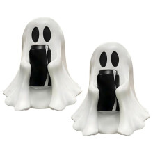 Porta-Copos Fantasma Fofo, Porta-Latas Fantasmagórico Assustador de Halloween, Decoração de Mesa Personalizada para o Feriado