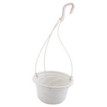 Hanging Flower Plant Pot Chain Basket Planter Holder Home Garden Balcony Decoration White