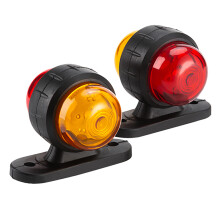 2PCS Car 12-24V LED Side Outline Light Indicator Lamp for Trailer Truck RV