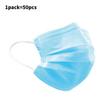 50 Pcs 3 Ply Disposable Face Mask Protective Ear Loop Non Medical Cover Mouth