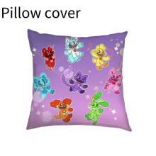 (Light Purple) Poppy Playtime Smiling Critters Pillow Case Game Characters Is Soft Comfortable