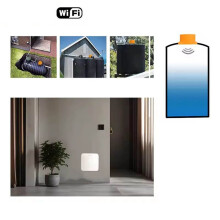 Tuya WIFI Wasserstandsanzeige Ultraschall Wasserverbrauchszähler Digitaler Fernwasserregler Wassertanksensor US-Stecker