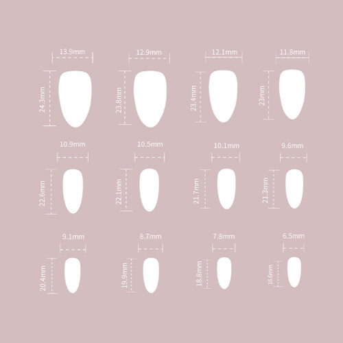 Flower Pink False Nails, Easy Application 1