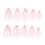 Flower Pink False Nails, Easy Application 3